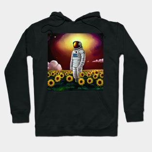 Astronaut Sunflower land Hoodie